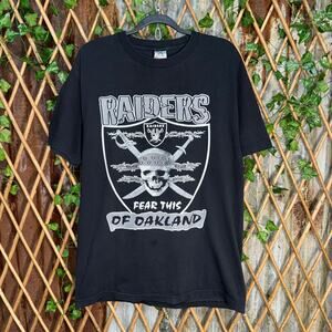 Vintage Y2K Oakland Raiders nation nfl football 2000s tshirt